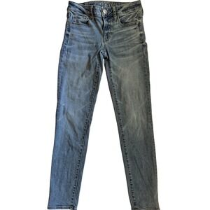 American Eagle Outfitters Women's Blue Wash Skinny‎ Jeans Size 0